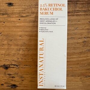 InstaNatural 2.5% Retinol Bakuchiol Serum NWT